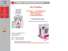 Tablet Screenshot of kamin-kachelofen-kirsch.de